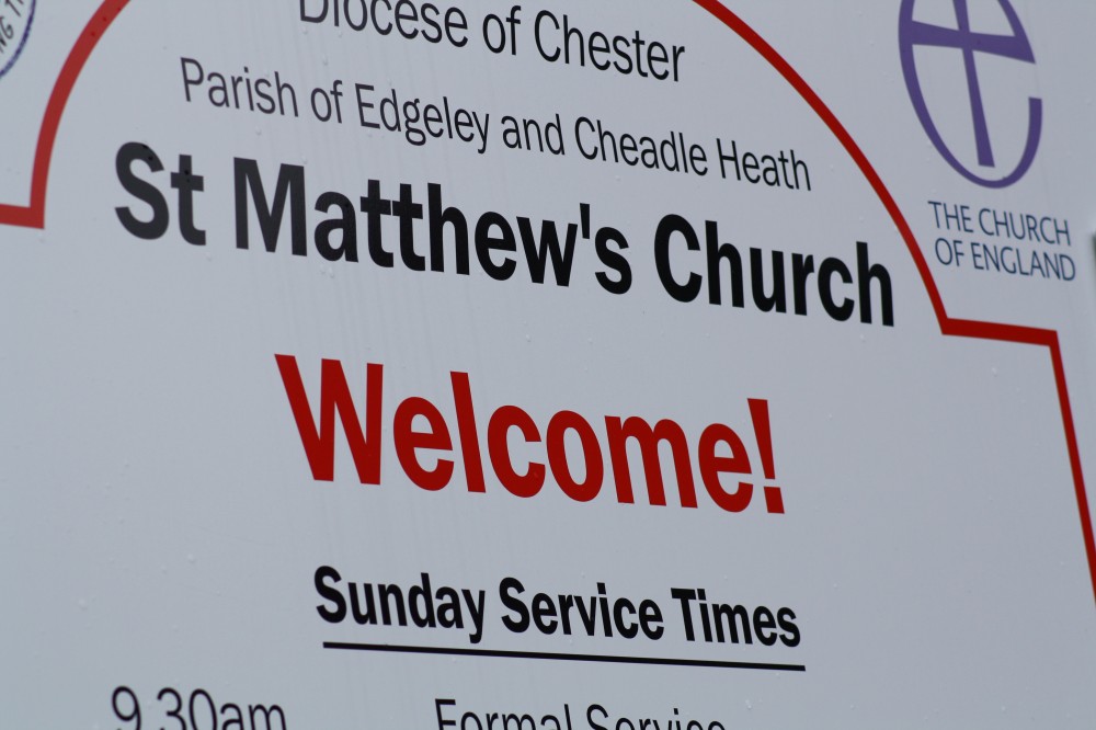 image of St Matthews notice board